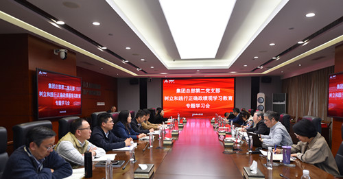 内化于心 外化于行  集团总部第二党支部召开树立和践行正确政绩观学习教育专题学习会